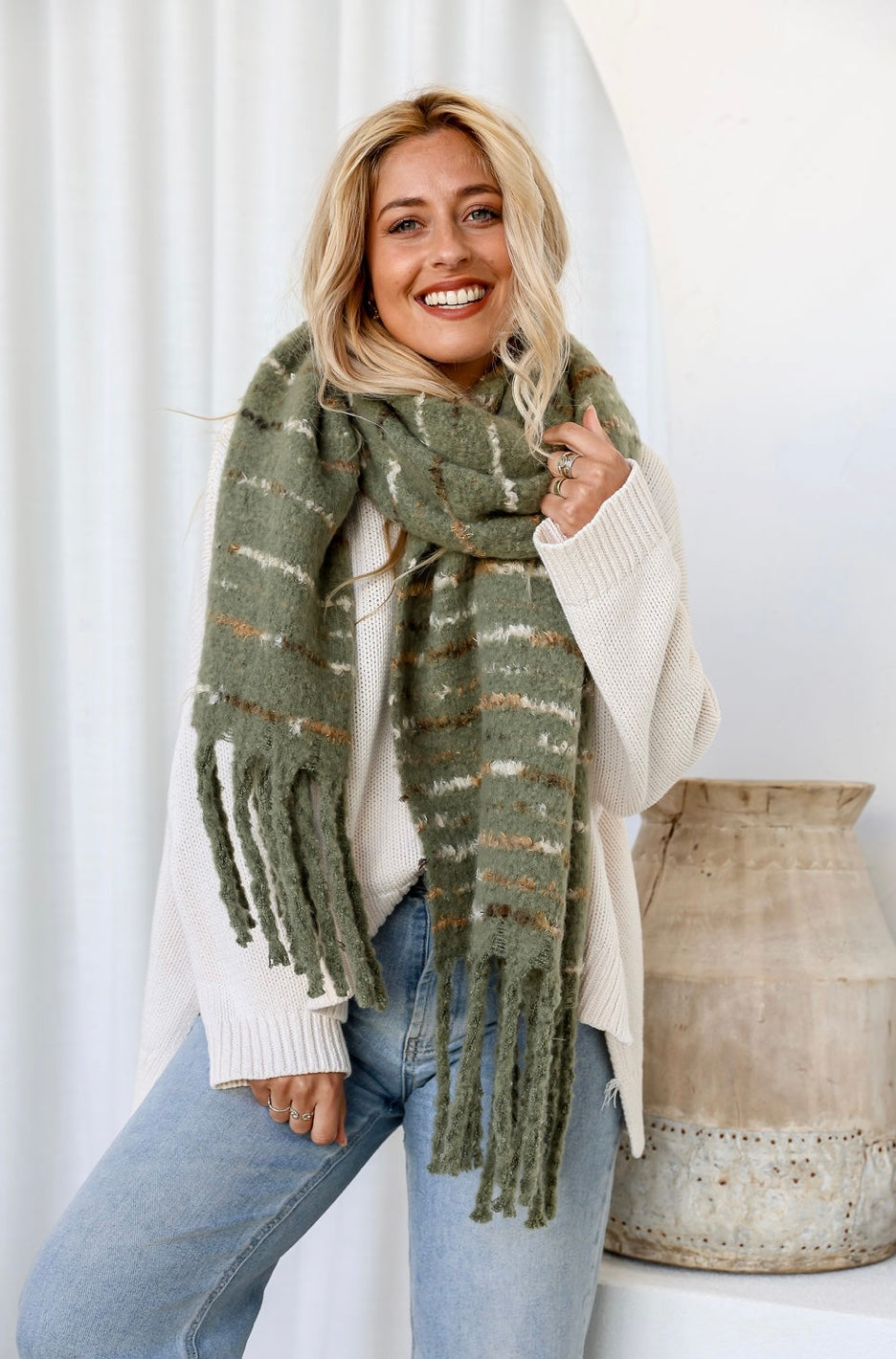 Louis Scarf - Khaki