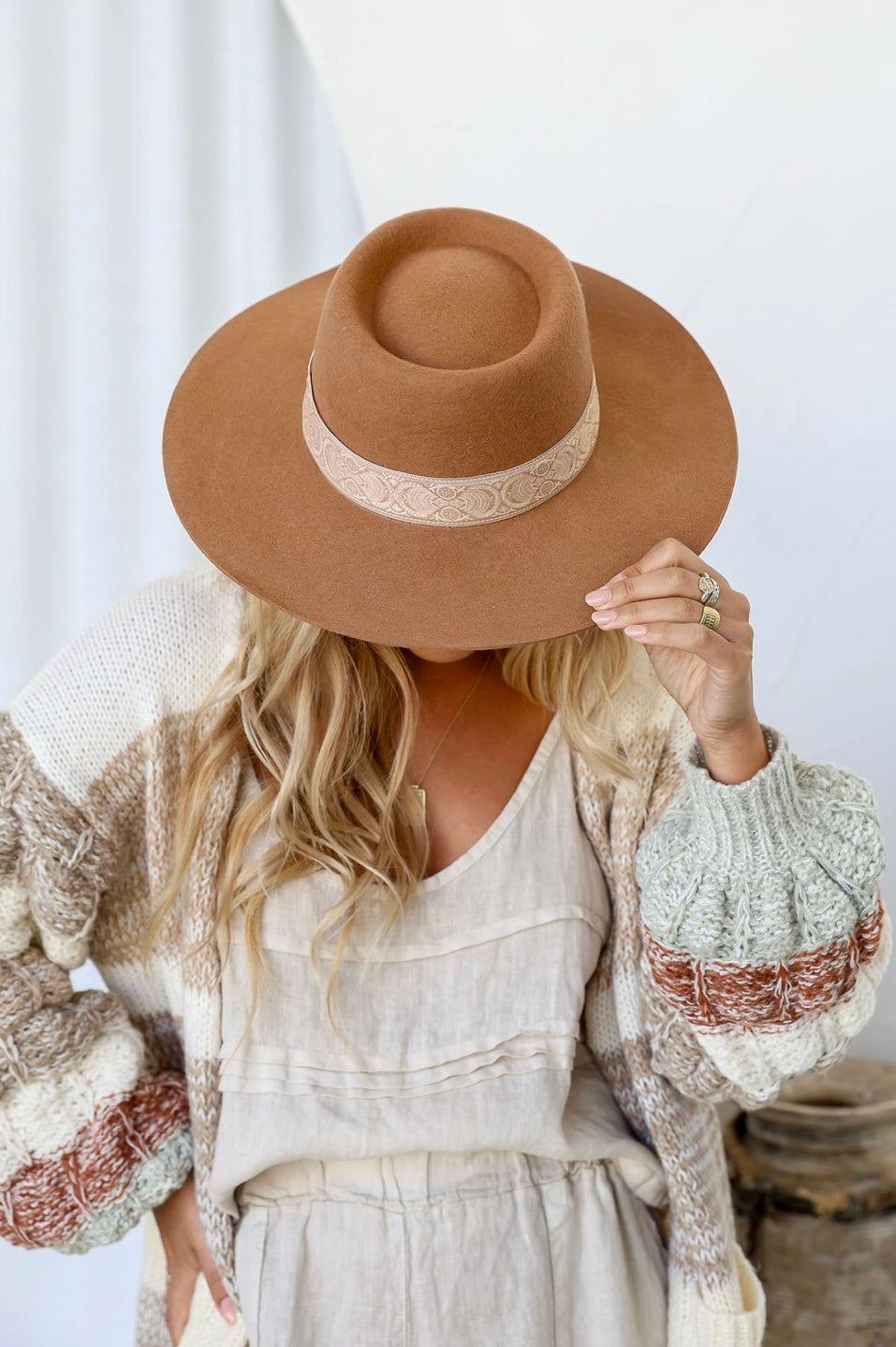 Coachella Fedora - Camel