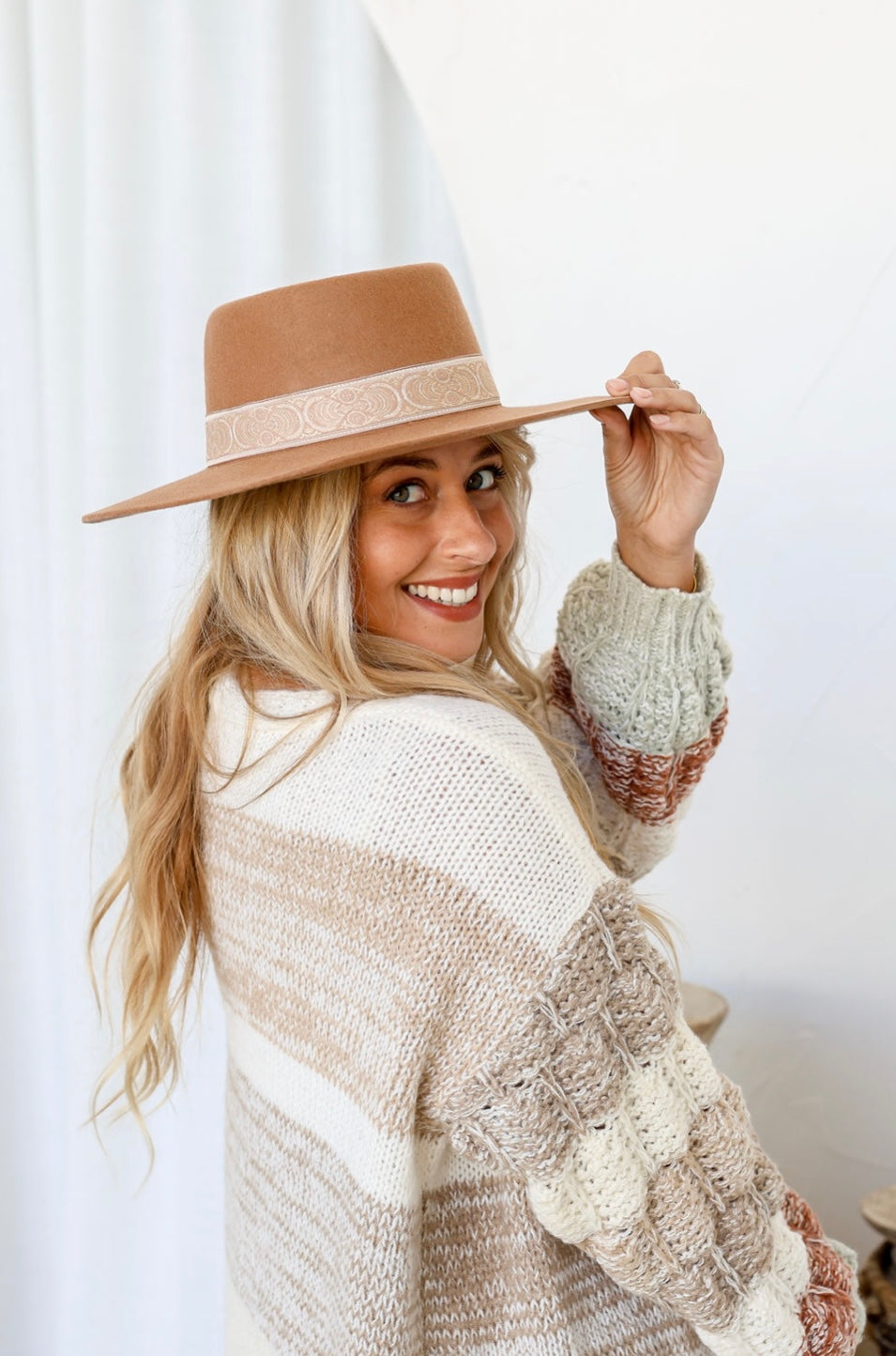 Coachella Fedora - Camel