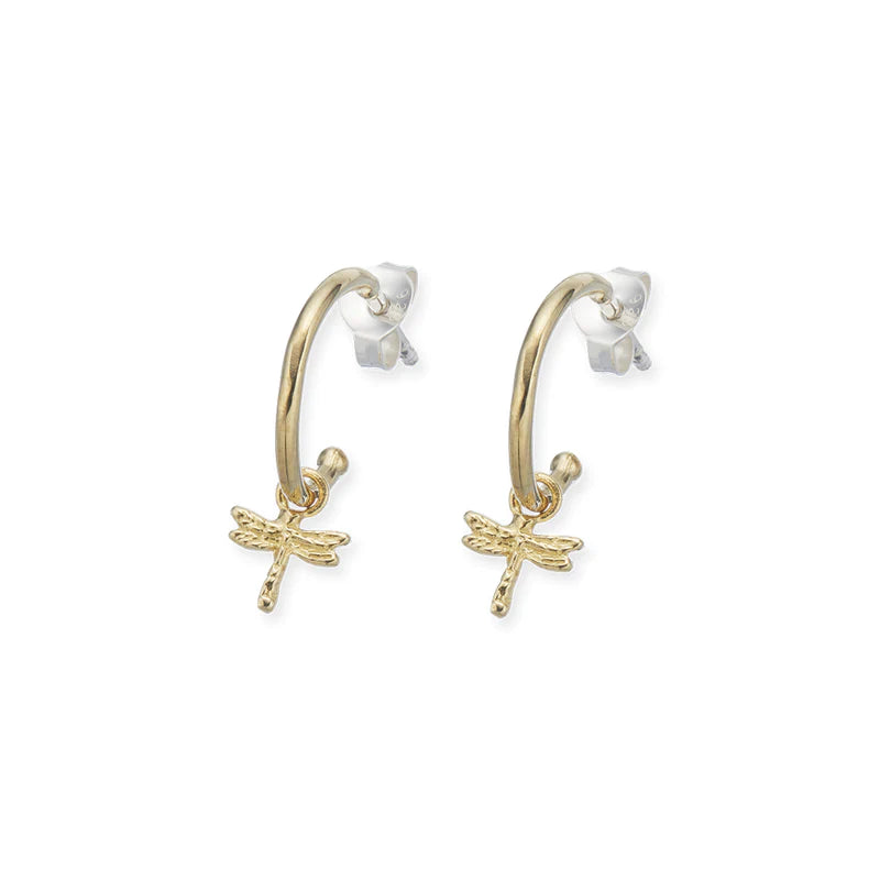 Dragonfly Hoop Earrings
