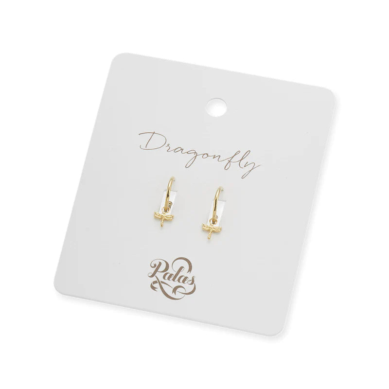 Dragonfly Hoop Earrings