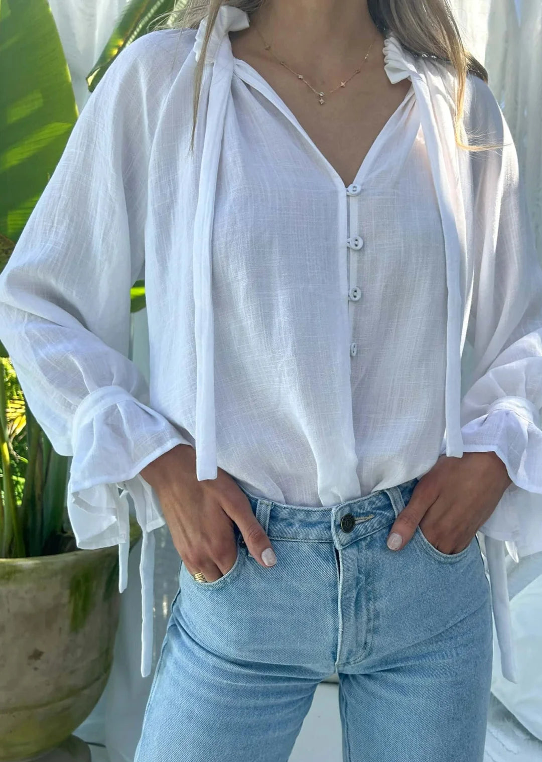 Palos Blouse - White