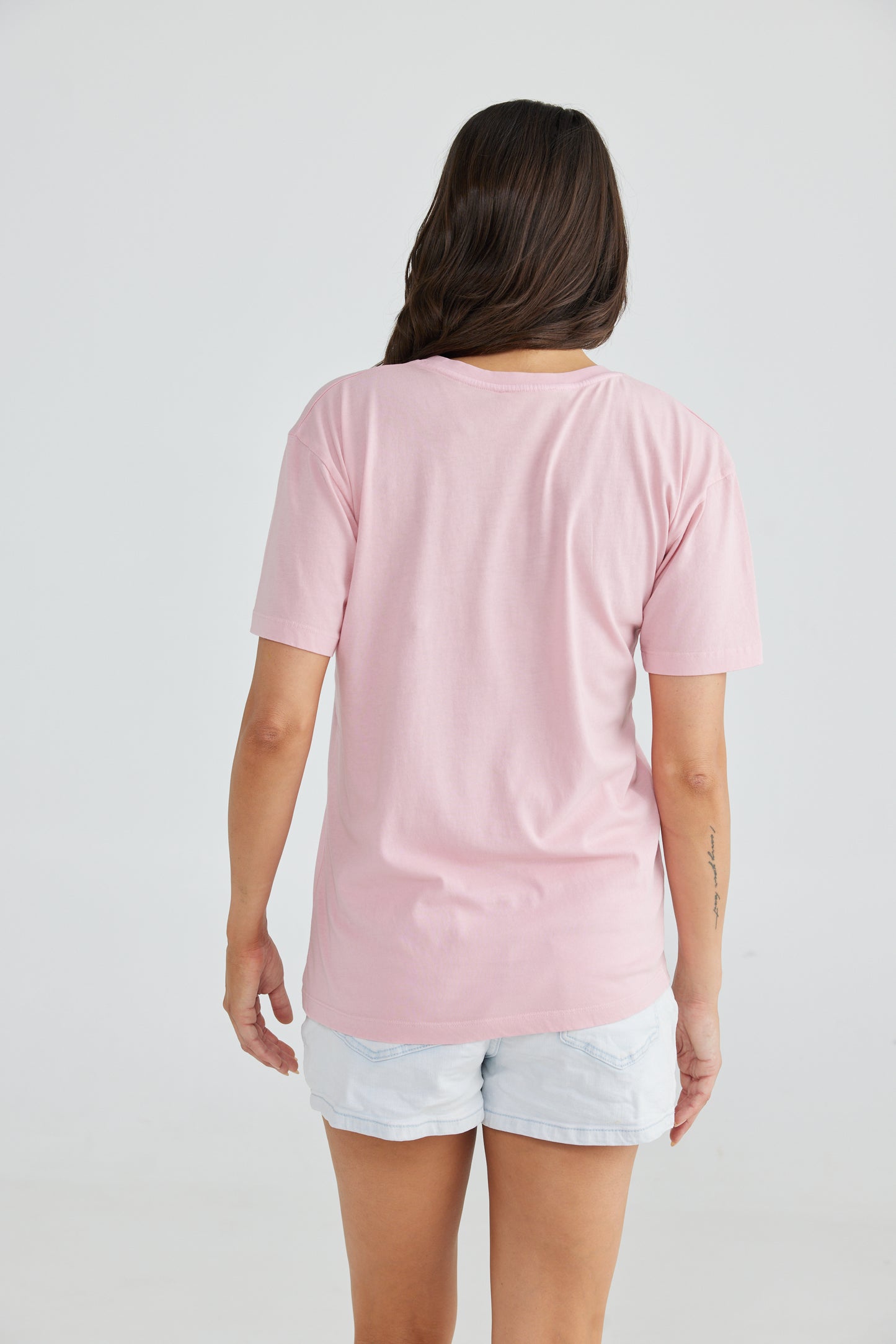 Wildflower Relaxed Tee - Ballet Pink