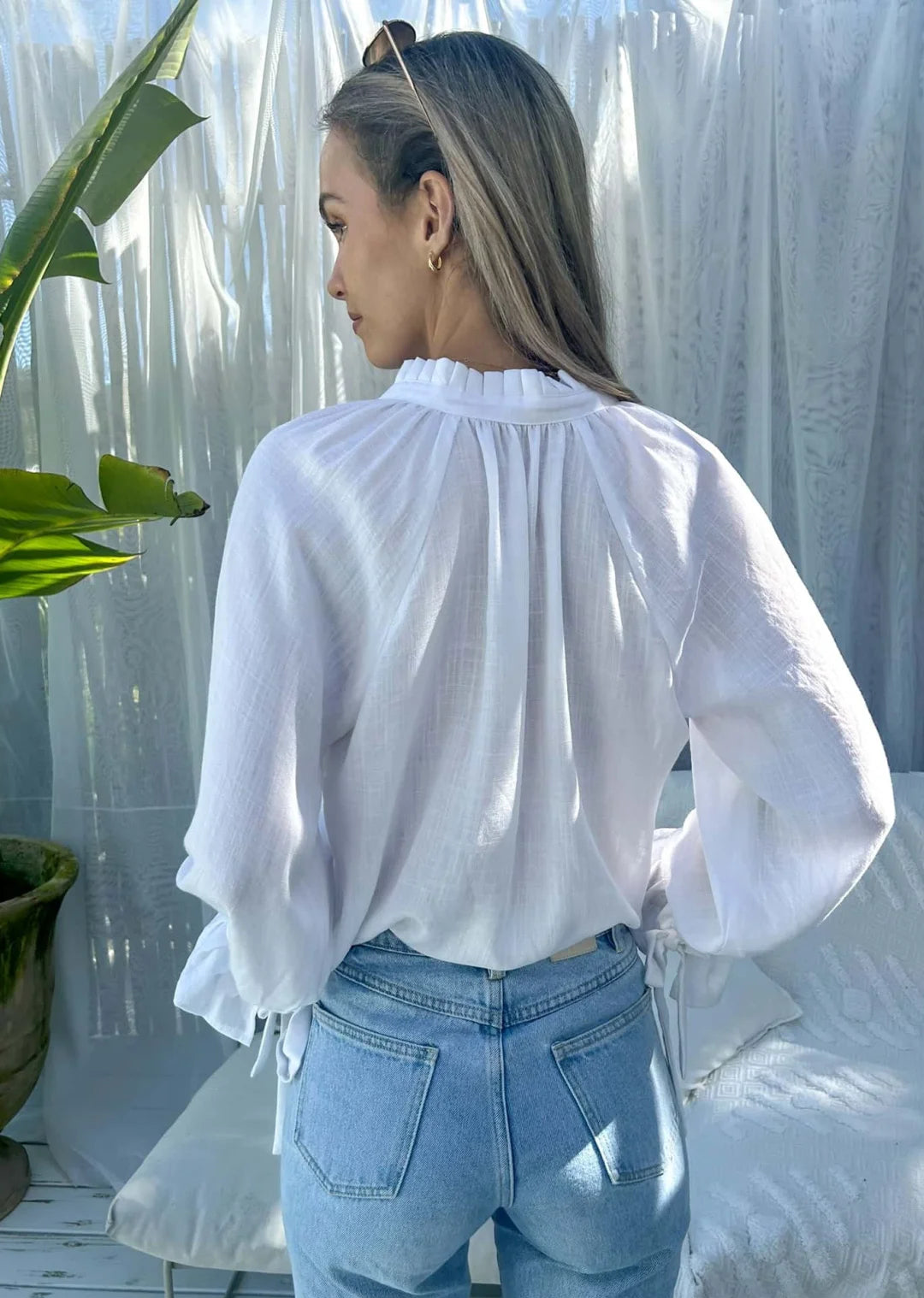 Palos Blouse - White