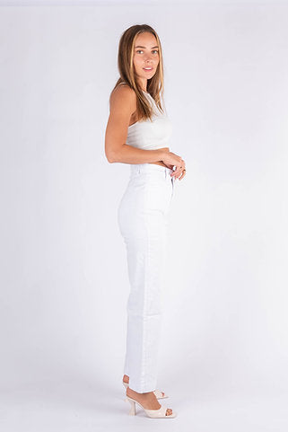 Maddie Flared Jeans - White