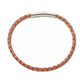 Fine Leather Braided Bracelet - Copper