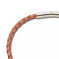 Fine Leather Braided Bracelet - Copper