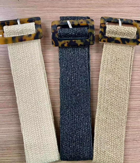 Rectangle Tortoise Buckle Belt