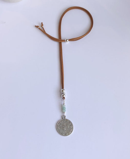 Coin Amazonite Necklace