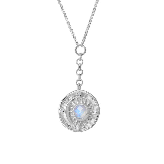 Celestial Amulet Moonstone Necklace