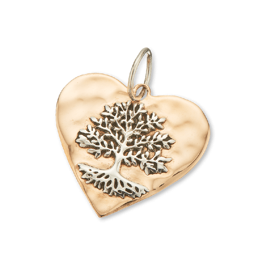 Tree of Life Heart Charm