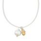Hamsa and Pearl Amulet Necklace