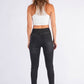 Elastic Waist Biker Jean