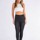 Elastic Waist Biker Jean