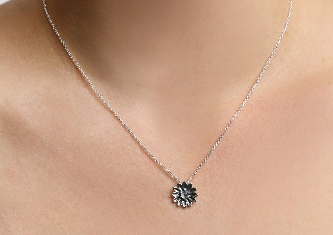 Sunflower Moonstone Necklace